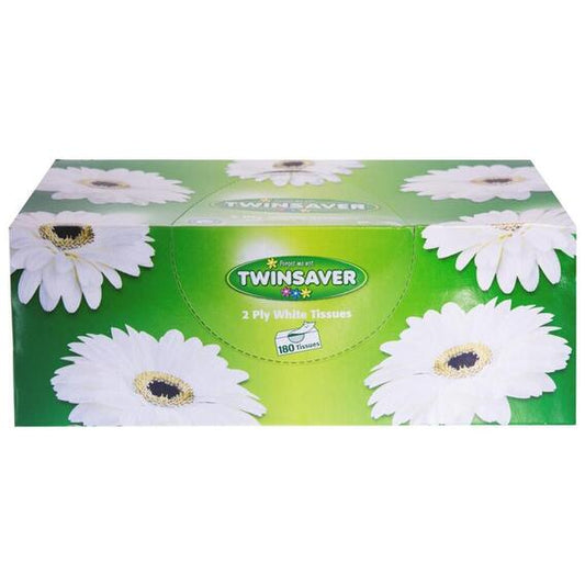 Twinsaver Facial Tissues 2 Ply 180's