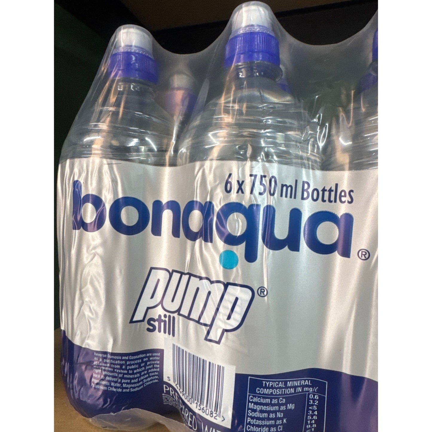 Bonaqua Pump 750ml 6 pack