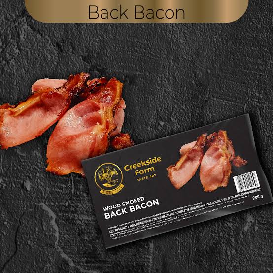 Creekside farm wood smoked back bacon