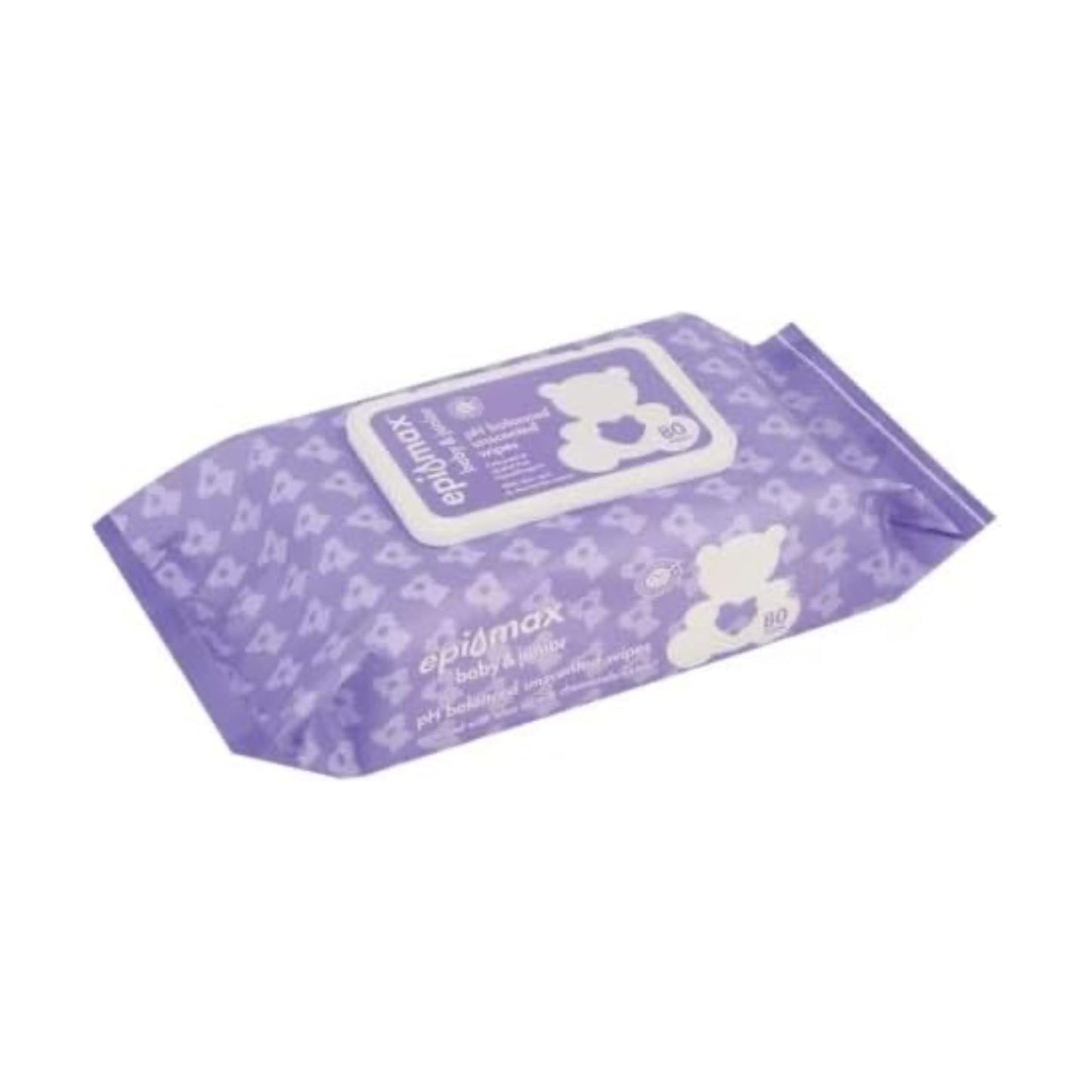 Epi-Max Baby and Junior pH Balanced Unscented 80 Wipes
