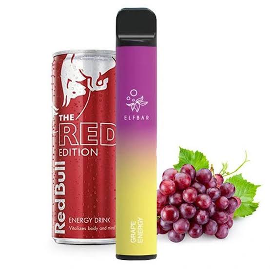 ELFBAR 2500 Grape Energy 5% Disposable Vape 8ml
