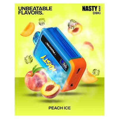 Nasty Peach Ice 5.0% Rechargeable 9000 Puffs Disposable Vape