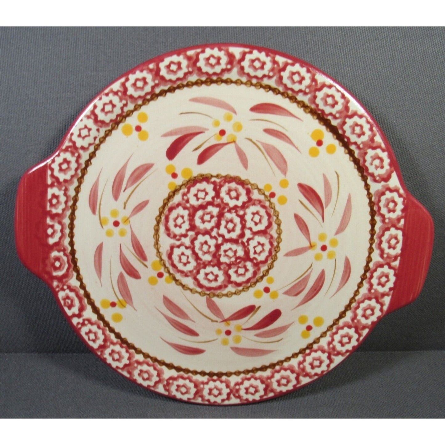 Ceramic Plate medium Red