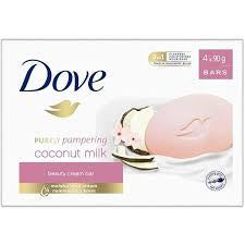 Dove Coconut Milk body soap bar 90gx4