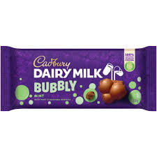Cadbury Dairy Milk Bubbly Mint 150g