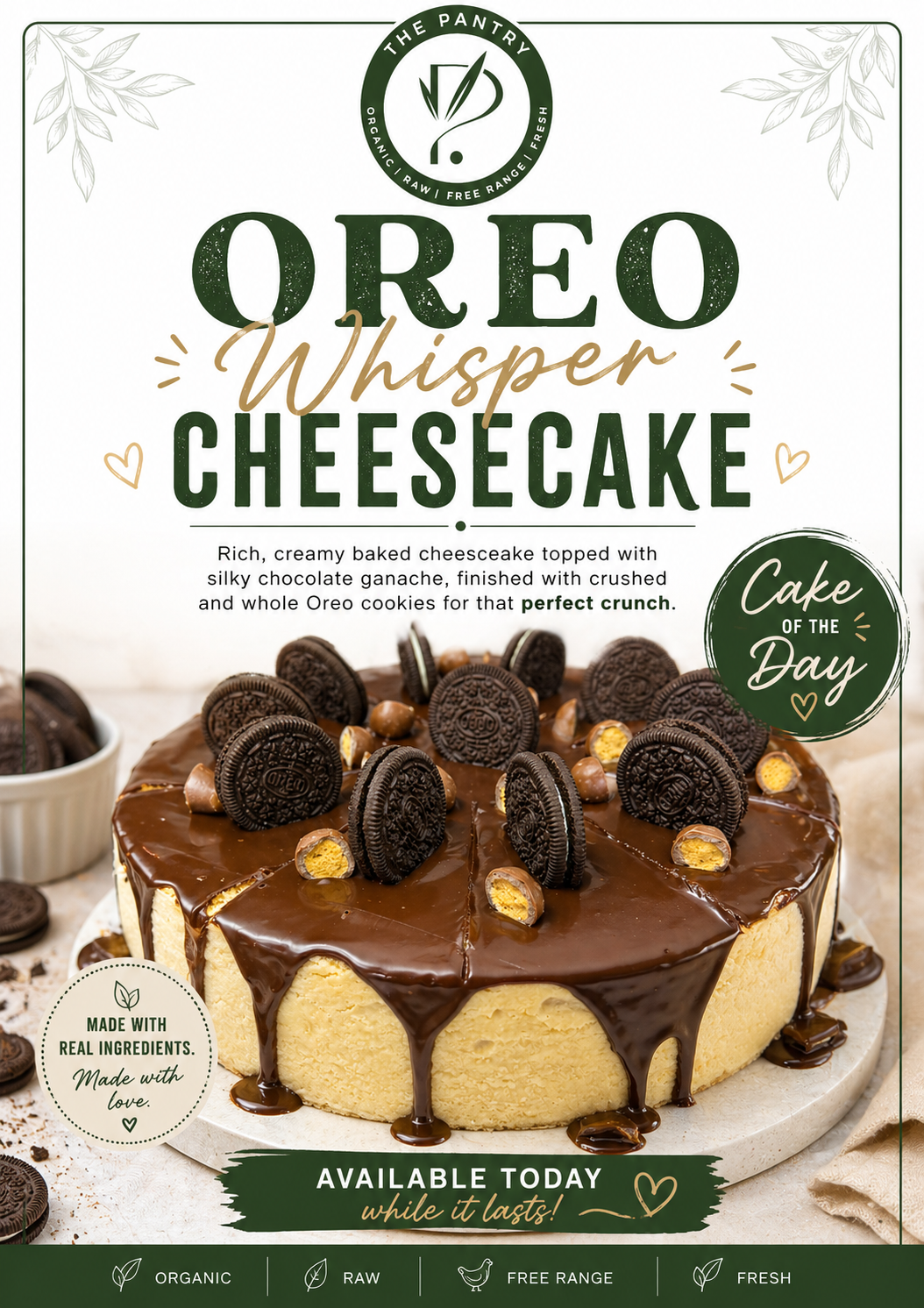 Oreo whisper cheesecake