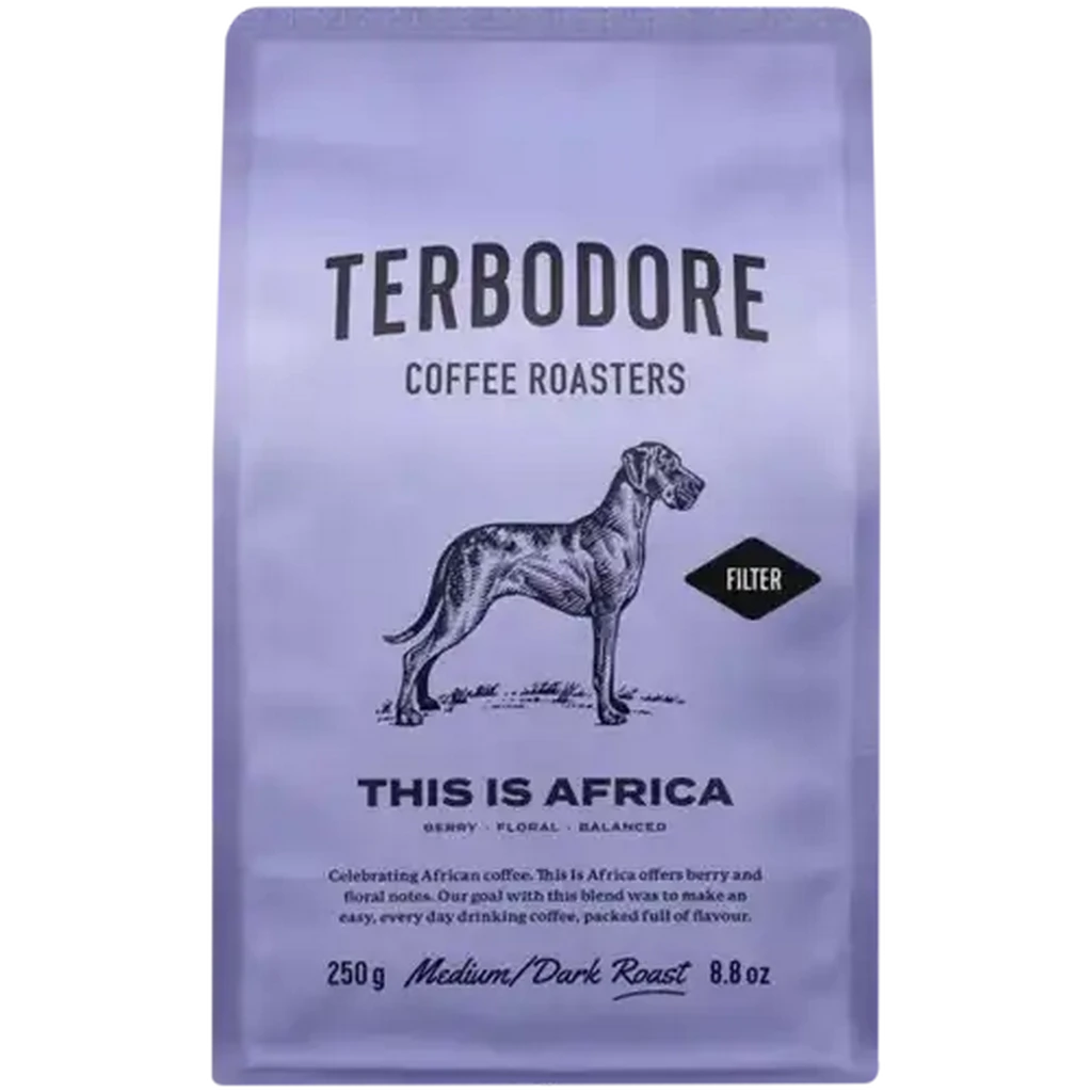 Terbodore This Is Africa Medium Dark Roast Ground Coffee 250g