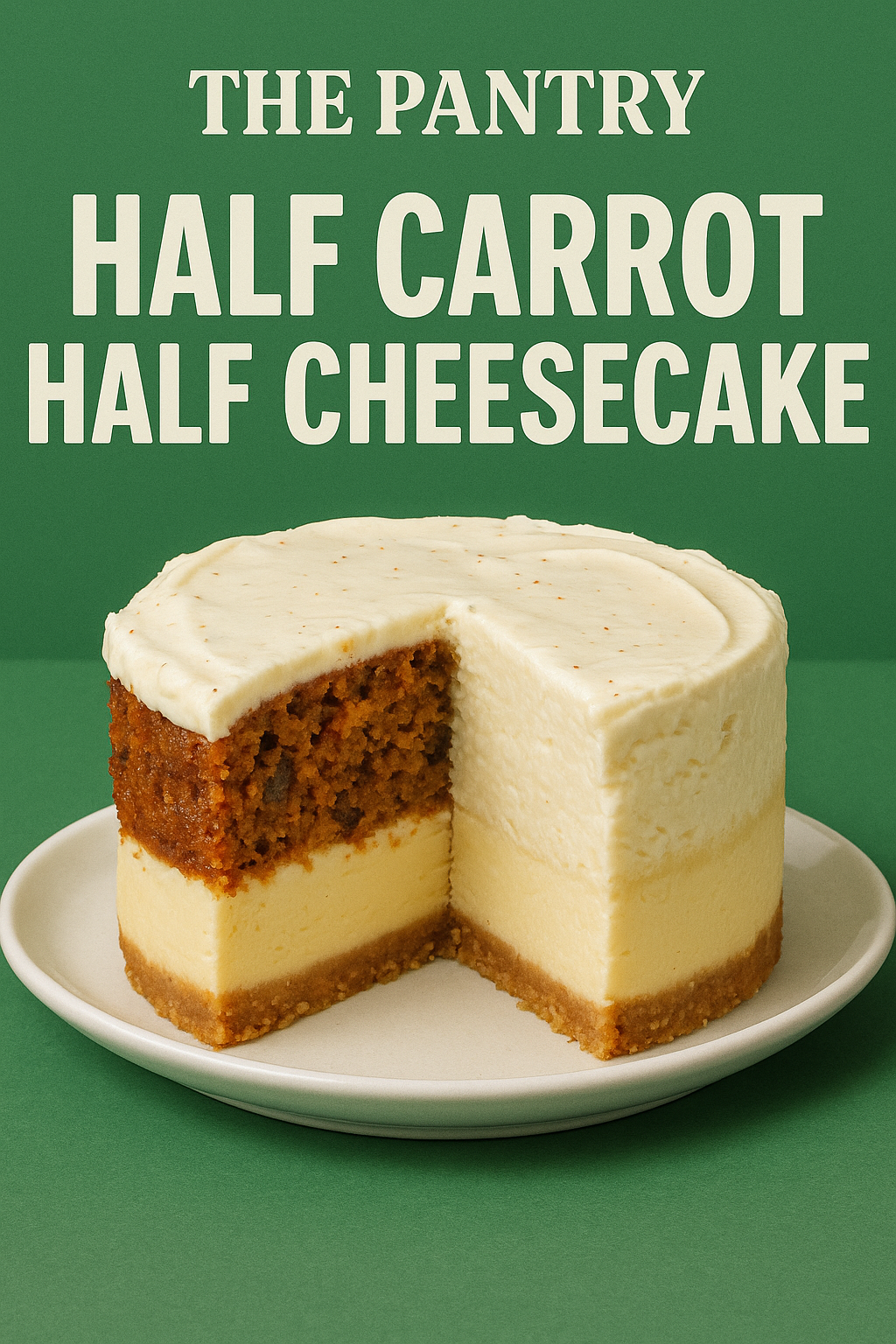 Half carrot/ half cheese cake