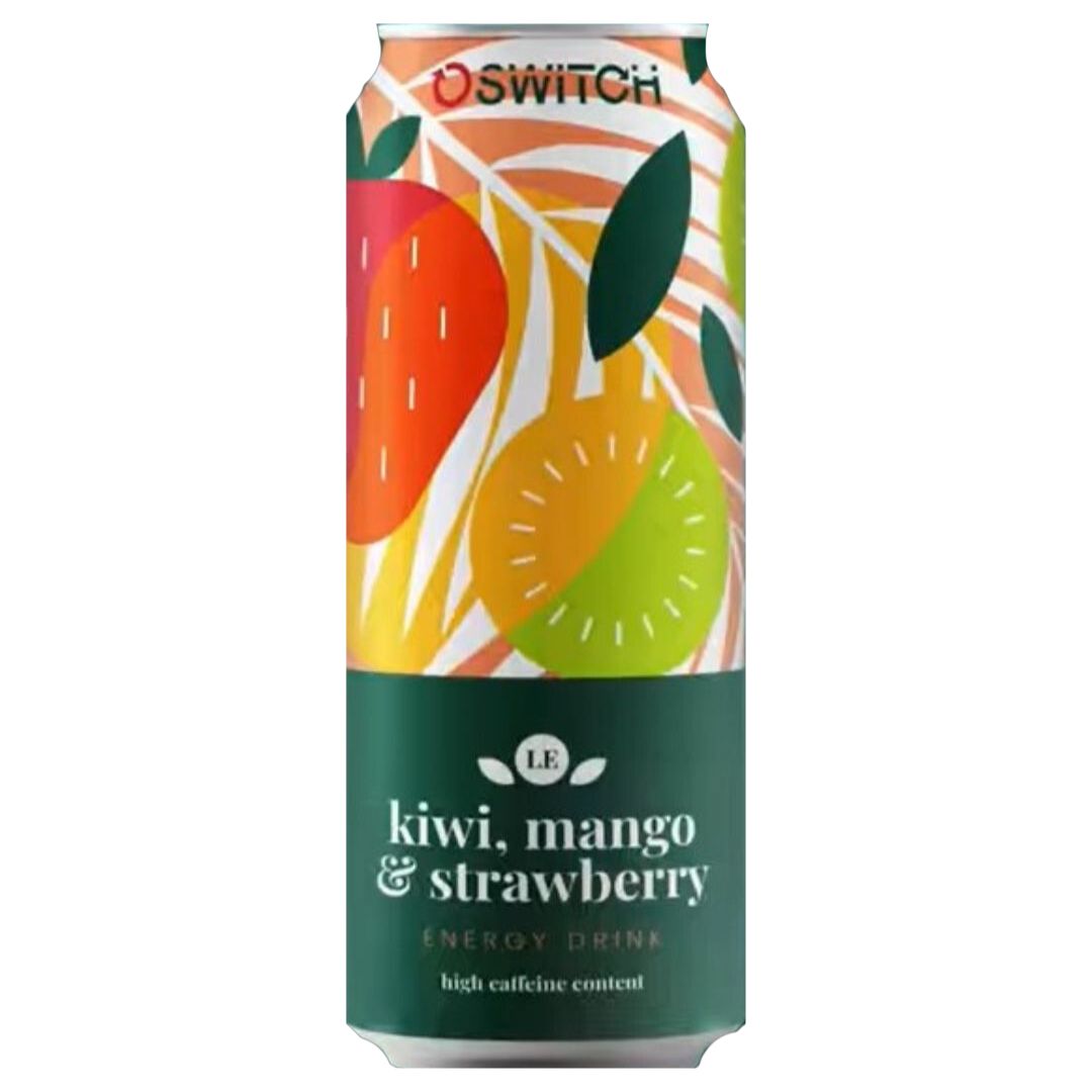 Switch Energy Drink Kiwi, Mango, Strawberry 500ml