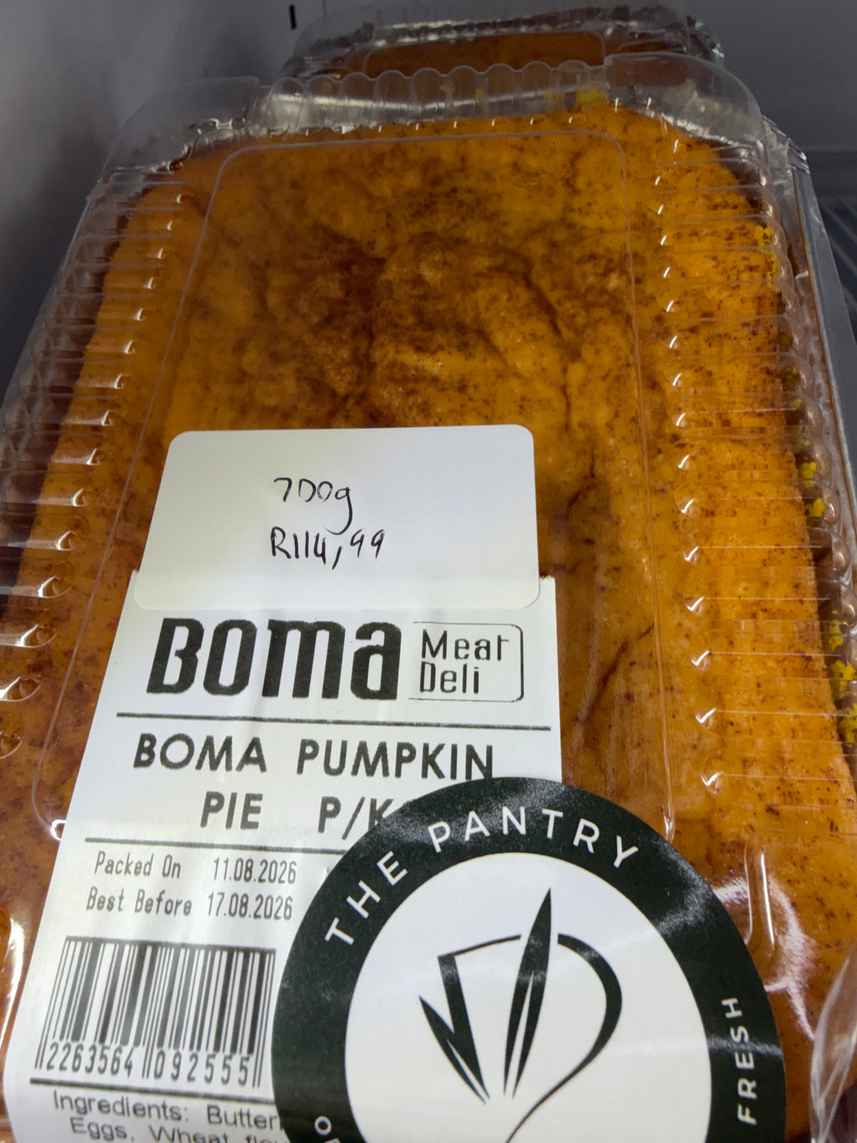 Boma pumpkin pie 700g