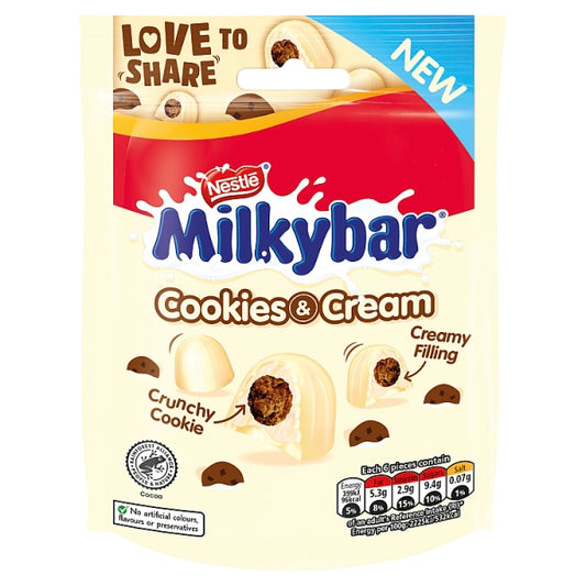Milkybar Cookies and Cream Bites 90g