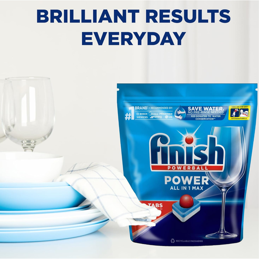 Finish Power All In 1 Max Dishwasher Tablets 100s