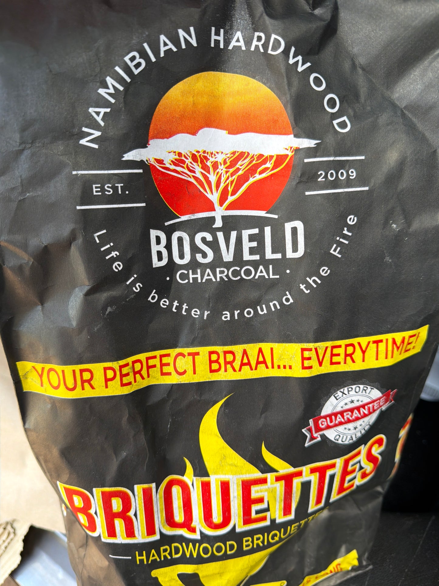 Bosvled charcoal Namibian Hardwood Briquettes 3 Kg