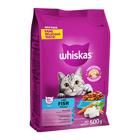Whiskas dry adult Cat Food Fish 900g
