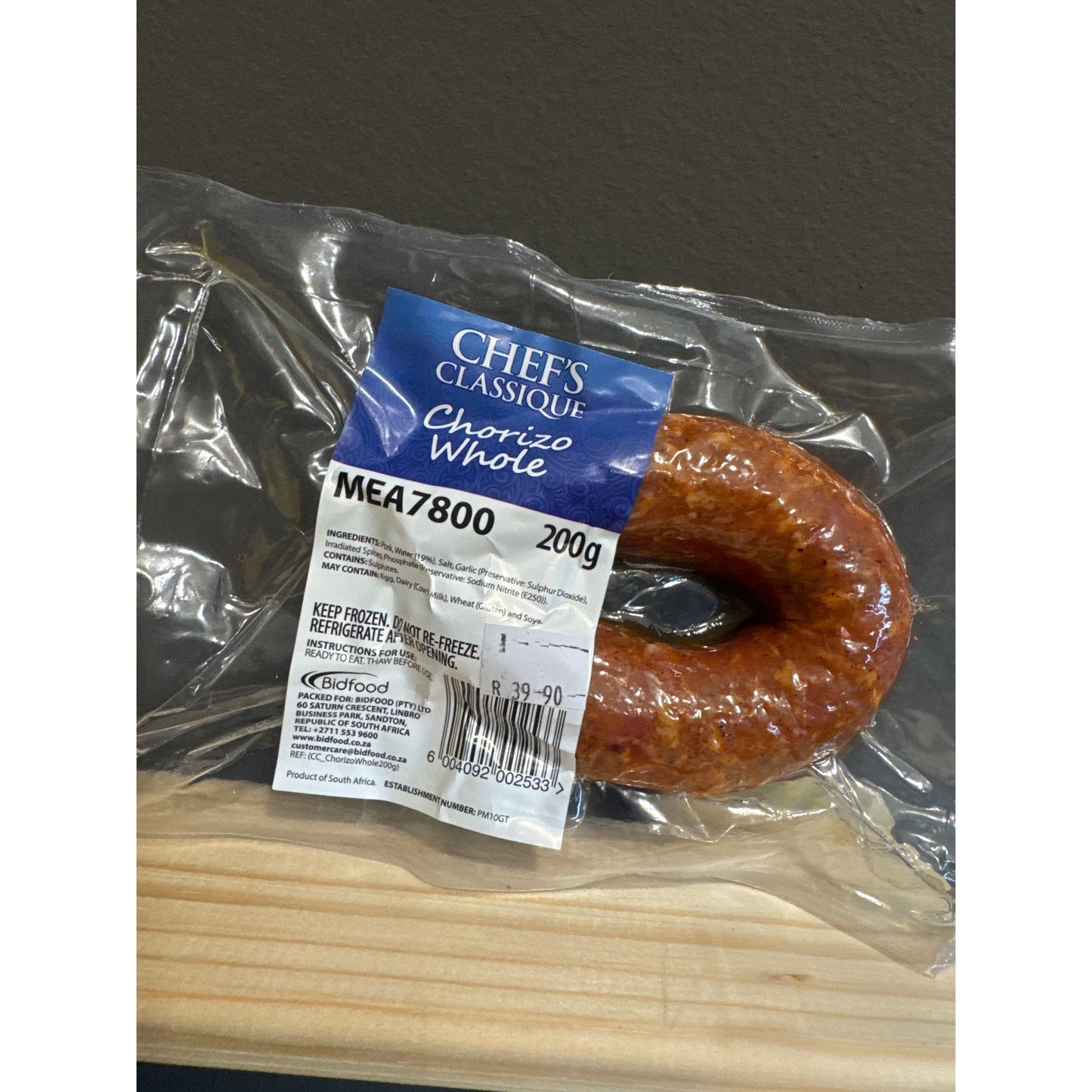 Chefs Classique Chorizo whole 200g