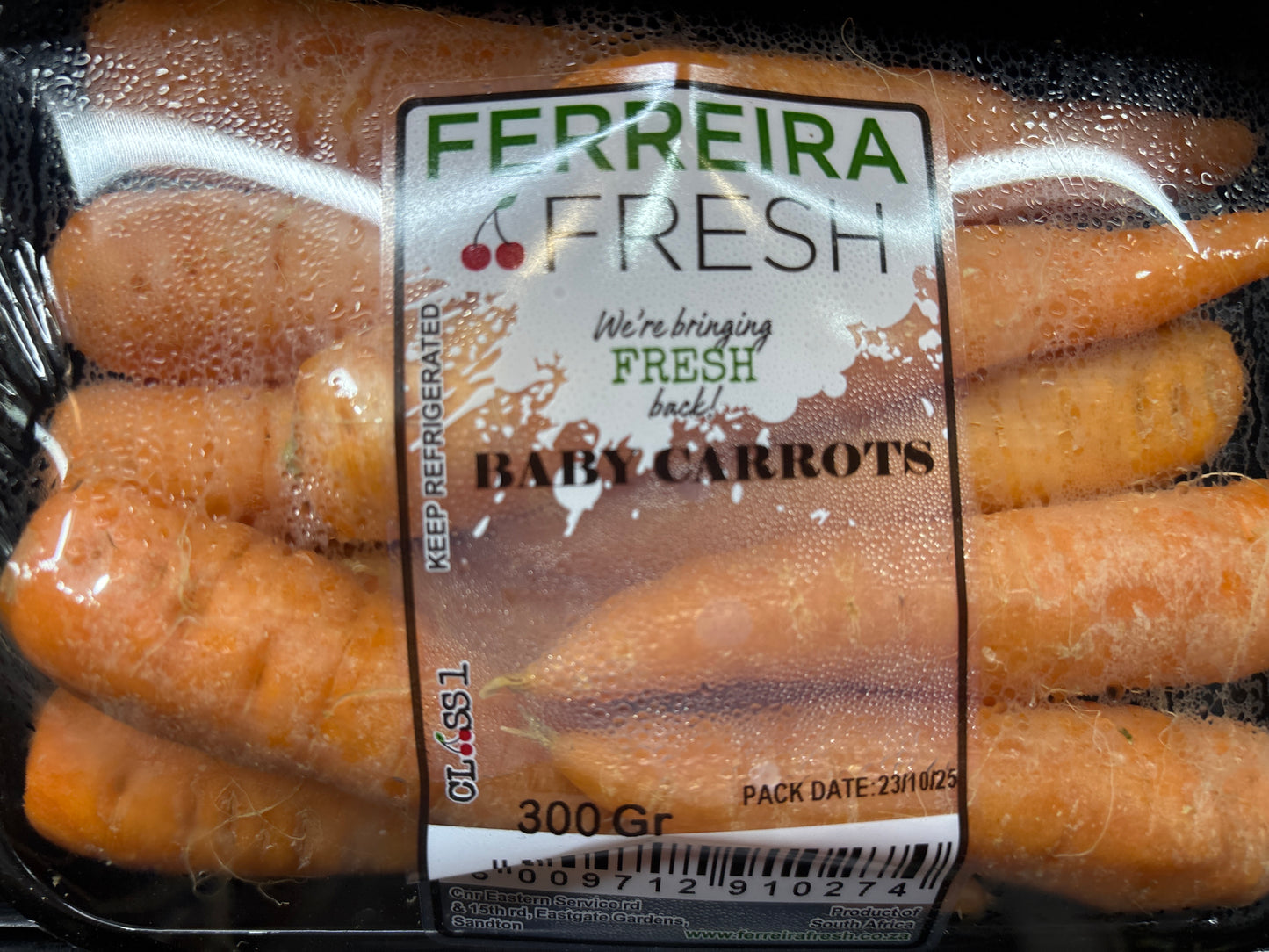 Ferreira fresh baby carrots 300 g ￼