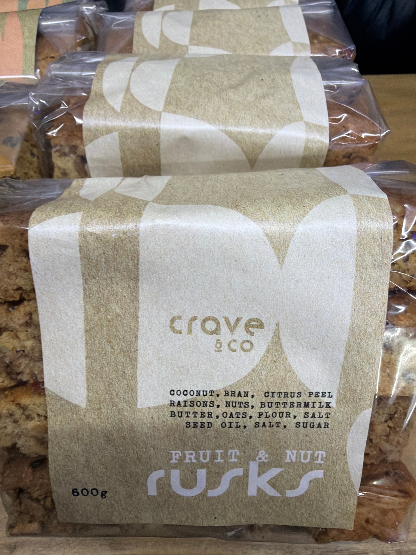Crave & co fruit and nut rusks