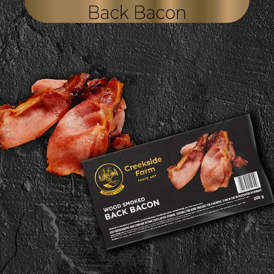 Creekside farm wood smoked back bacon