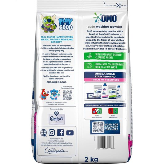 OMO Stain Removal Auto Washing Powder Detergent with Comfort Freshness 2kg