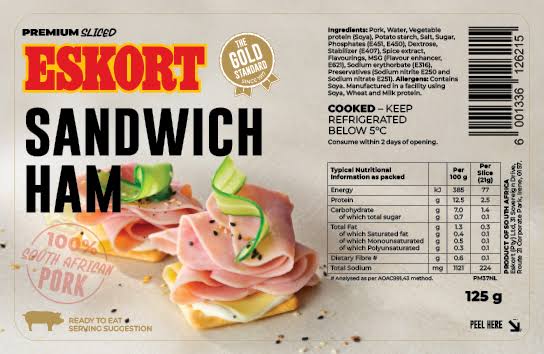 Eskort sandwich ham 250 g