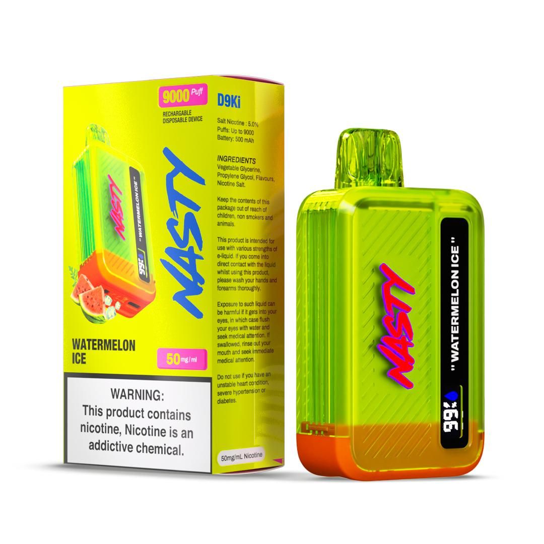Nasty Watermelon Ice 5.0% Rechargeable 9000 Puffs Disposable Vape