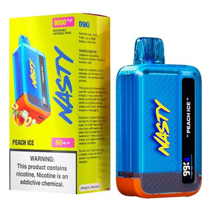 Nasty Peach Ice 5.0% Rechargeable 9000 Puffs Disposable Vape