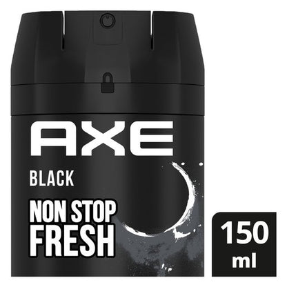 Axe Black Aerosol Deodorant Body Spray 150ml