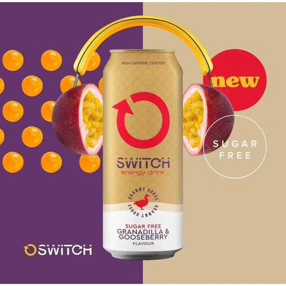 Switch Energy Drink Granadilla & Gooseberry Sugar Free 500ml