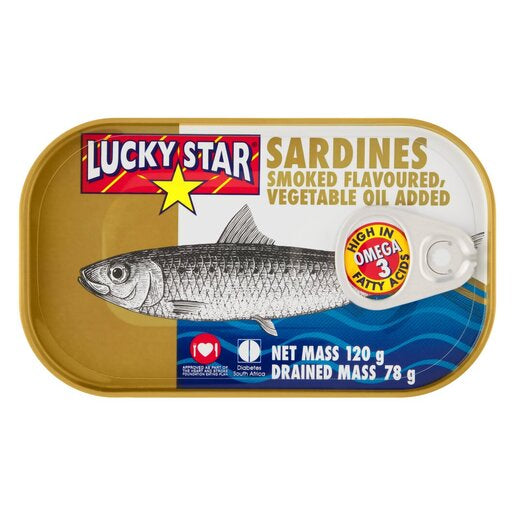 Lucky Star Can Sardines Smoked Vegetable Oil 120g