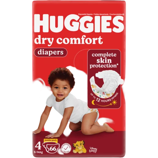 Huggies Dry Jumbo pack Size 4 - 66 nappies