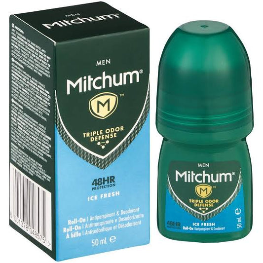 Mitchum Men's Advanced Ice Fresh Invisible Roll-On 35ml singles