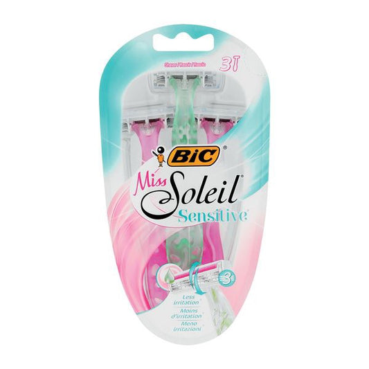 BIC Miss Soleil Sensitve 3 Razor Blade in Blister Pack