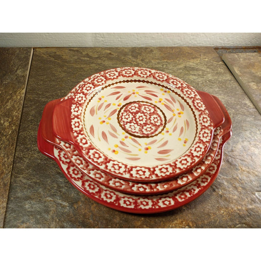 Ceramic Plate medium Red