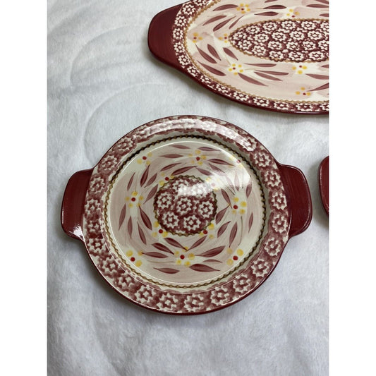 Ceramic Plate small Maroon