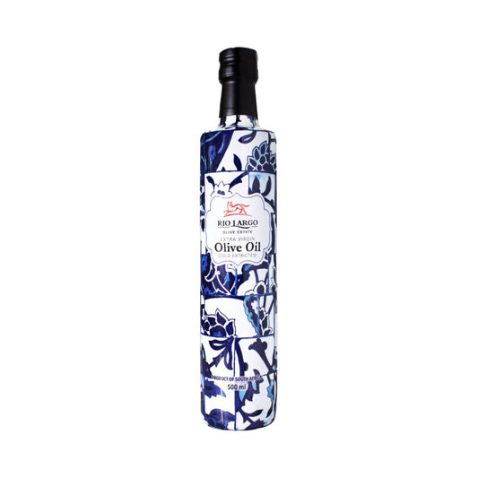Rio largo “Blue Delft” Extra Virgin Olive Oil 500ml Glass Bottle