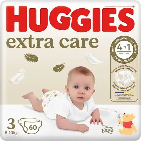Huggies extra care 3(6-10kg) 60 pants