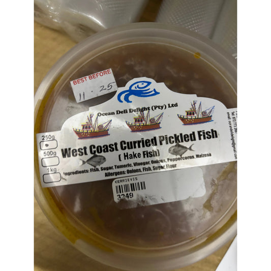 West coast curried pickled fish