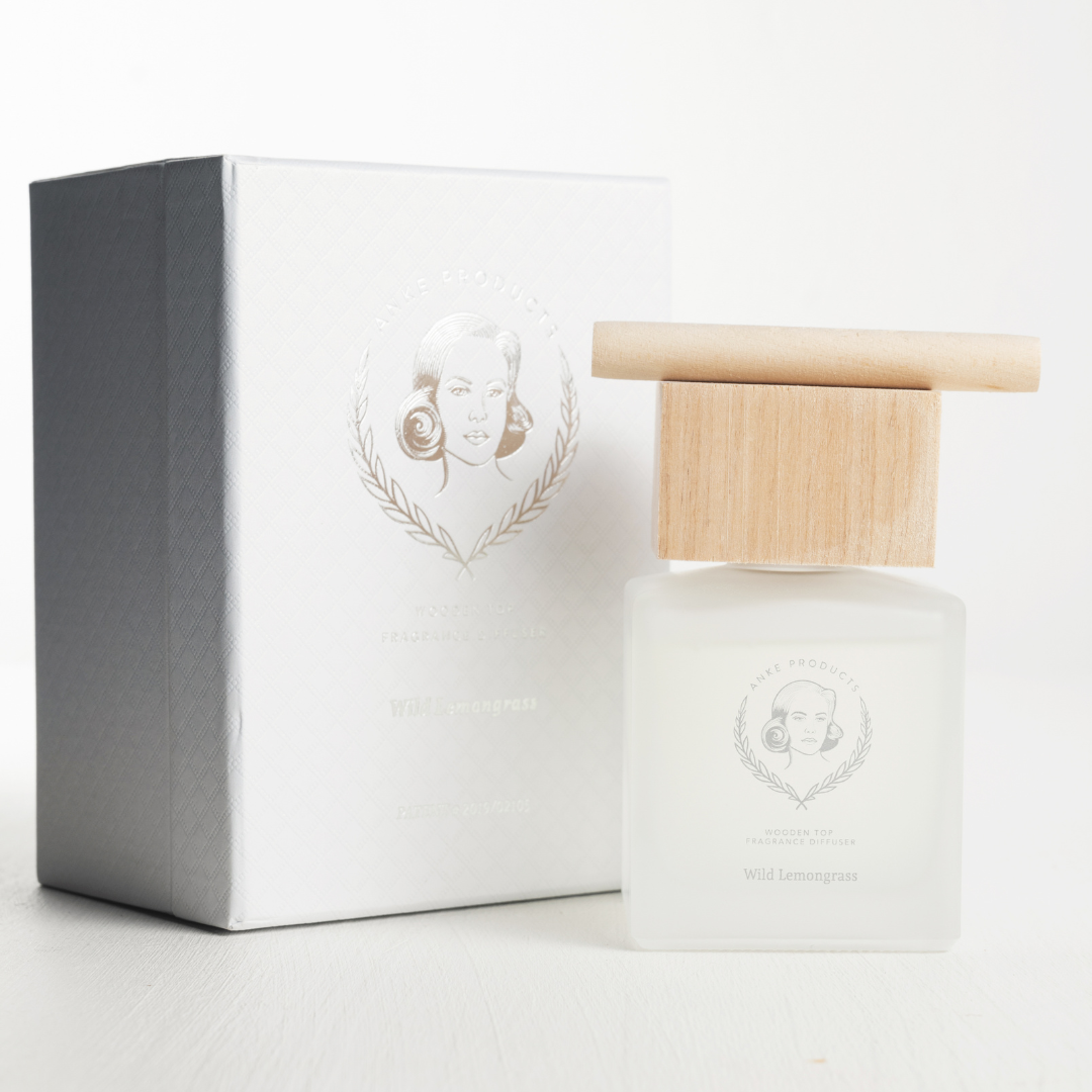 Anke Products - Wild Lemongrass Wooden Top Diffuser 160ml
