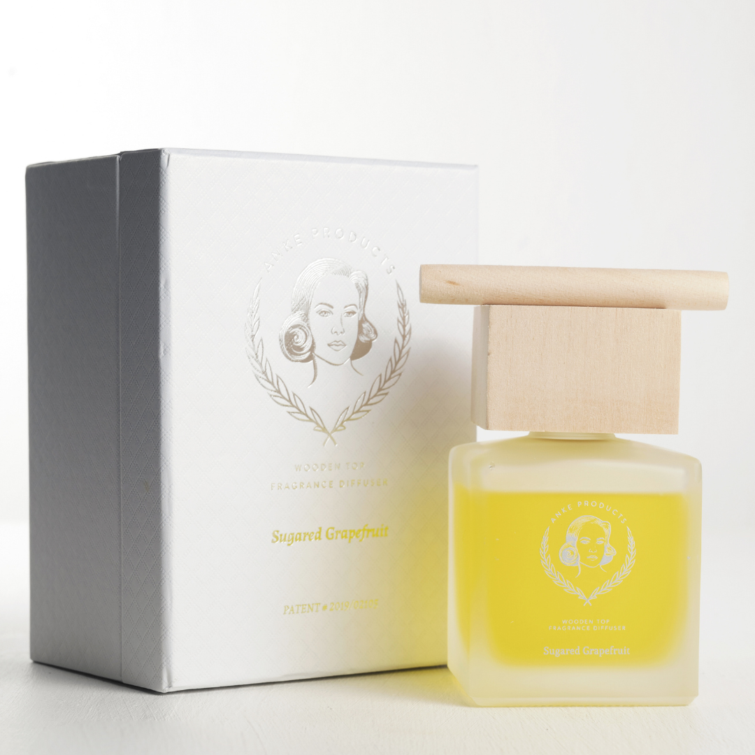 Anke Products - Wooden Top Diffuser - Sugared Grapefruit 160ml