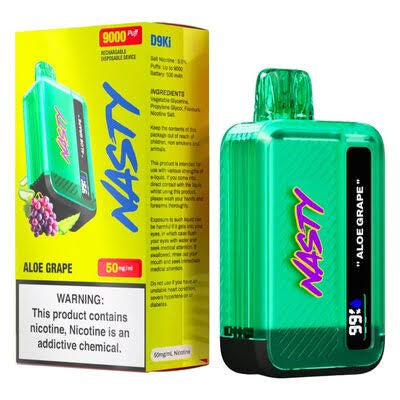 Nasty Rechargeable Bar Aloe Grape 9000 puff 50mg