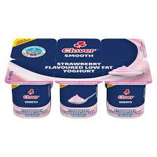 Clover strawberry low fat Yogurt 6 x 100g