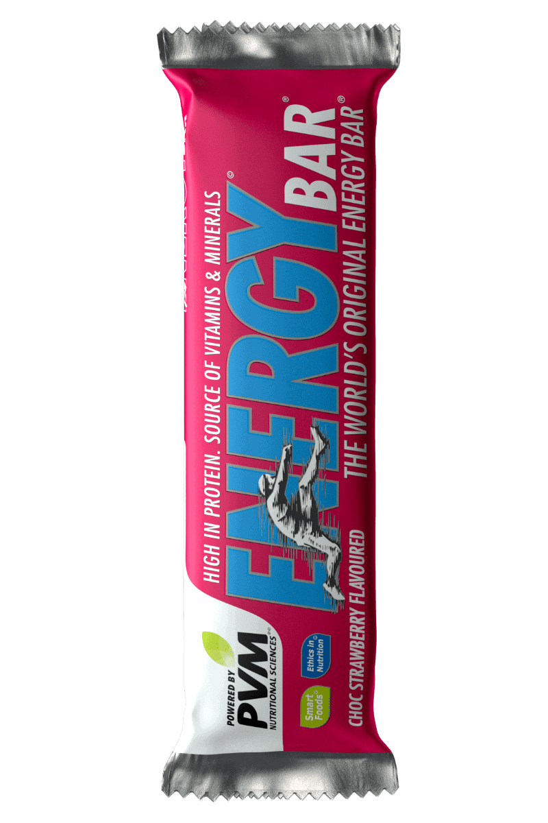 PVM Energy Bar Choc Strawberry flavoured 45g