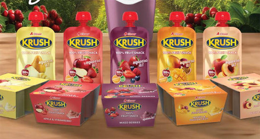 Clover Krush fruit smoothie mixed berries purée blend 110ml