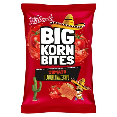 Willards Big Korn Bites Tomato 120g