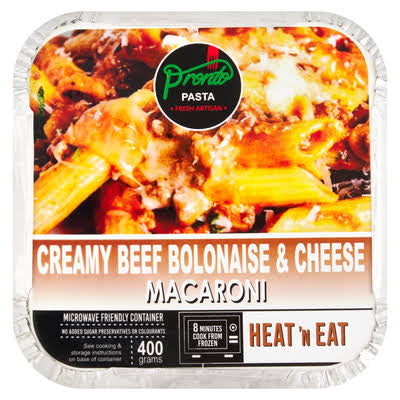 Pronoto pasta ready meals