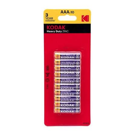 Kodak battery super heavy duty AAA 10 pack ￼