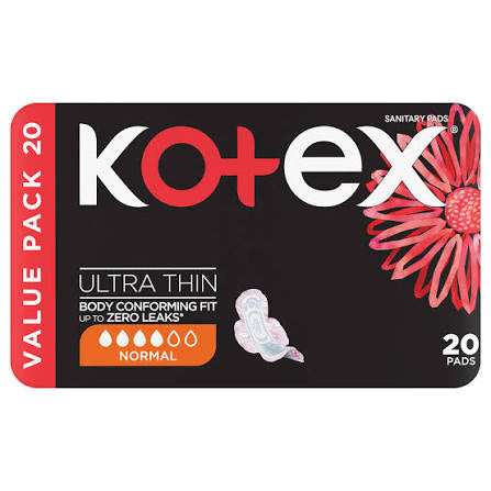 Kotex Designer Ultra Thin Pads 20's Normal Wings