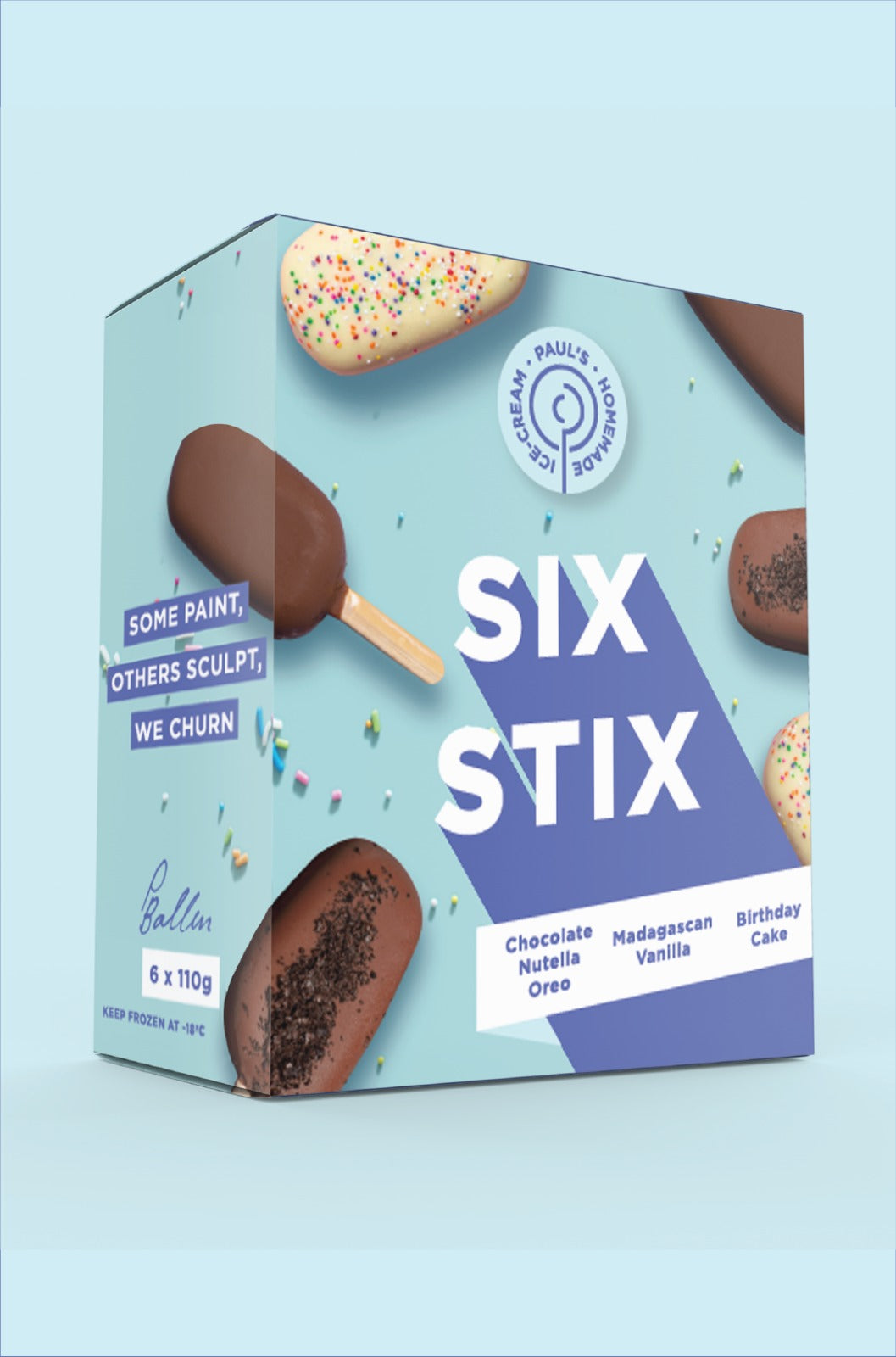 Paul’s ice cream six stix pack