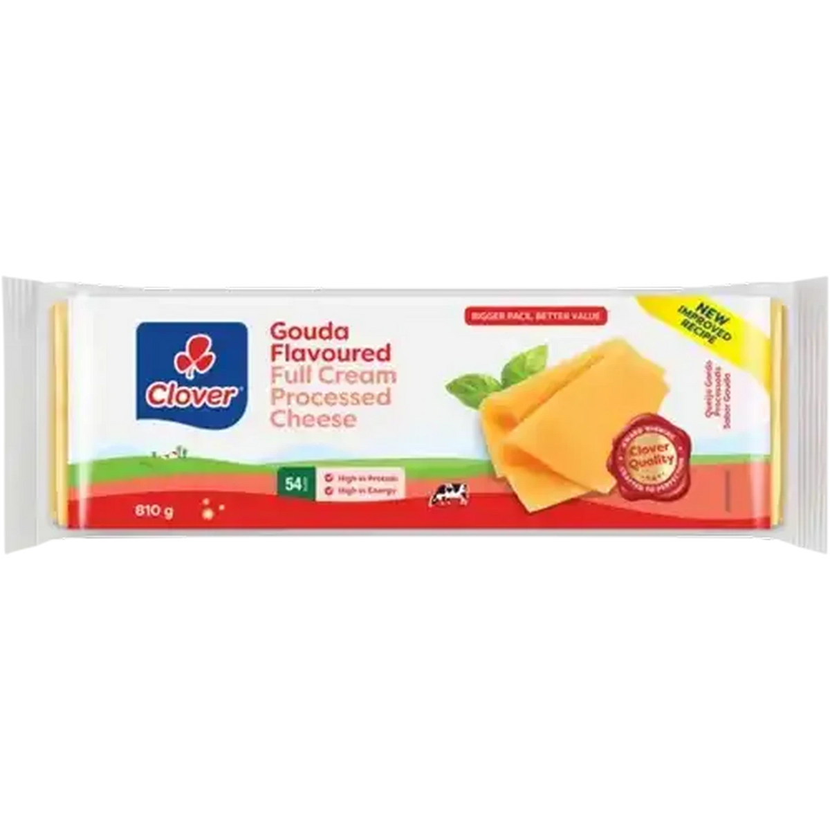 Clover Gouda Flavoured Full Cream Processed Cheese Slices 54 Pack