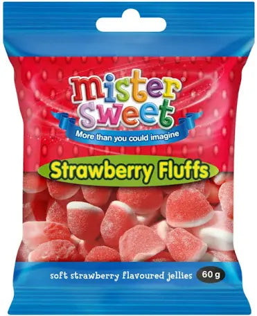 Mister sweet strawberry fluffs 60g